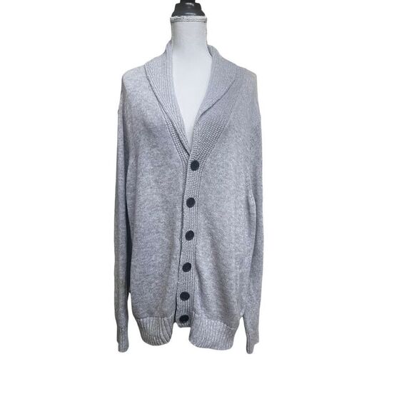 Grandpa’s grey chunky cotton sweater - Picture 4 of 16